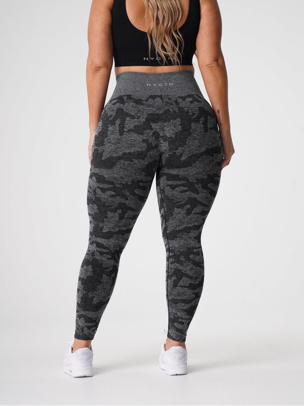 NVGTN Black Camo Seamless Leggings - size XS